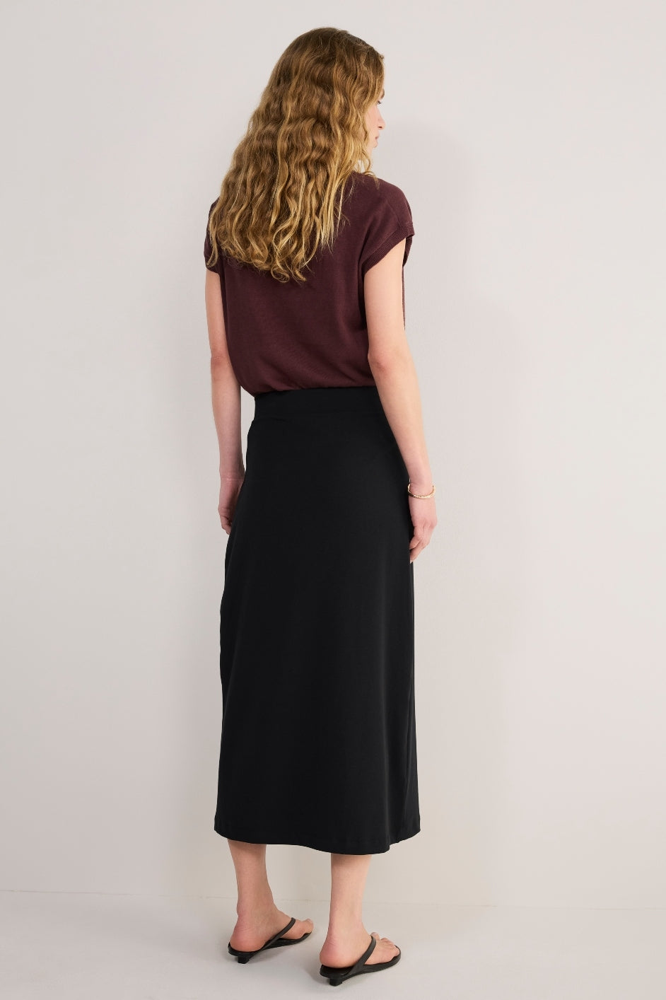 Kayla Jersey Skirt - Black