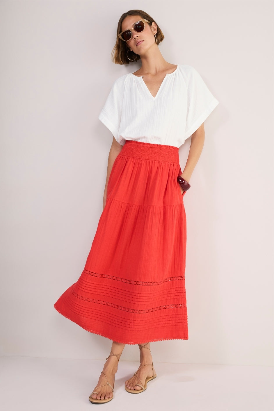 Margot Skirt - Coral